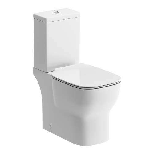 Bluci Senna Open Back Close Coupled WC with Soft Close Seat