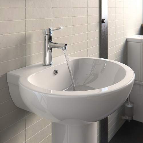 Bluci Mimosa Basin with Semi Pedestal