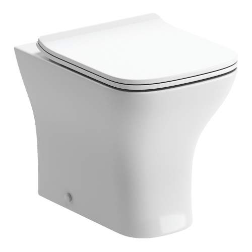 Bluci Cedarwood Back to Wall WC with Soft Close Seat