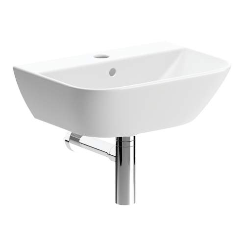 Bluci Cedarwood Cloakroom Basin with Bottle Trap