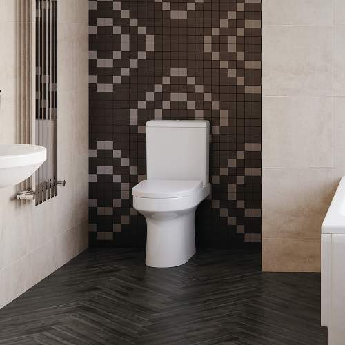 Bluci Laurus Fully Shrouded Close Coupled WC with Soft Close Seat
