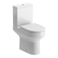 Bluci Laurus Open Back Comfort Height Close Coupled WC with Soft Close Seat