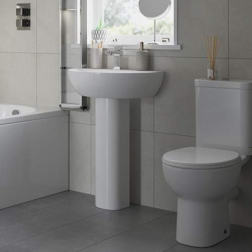 Bluci Tuscany Basin with Full Pedestal