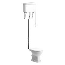 Bluci Sherbourne High Level WC with Soft Close Seat