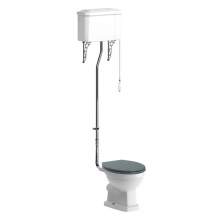 Bluci Sherbourne High Level WC with Soft Close Seat