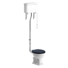 Bluci Sherbourne High Level WC with Soft Close Seat