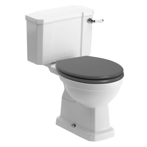 Bluci Sherbourne Open Back Close Coupled WC with Soft Close Seat