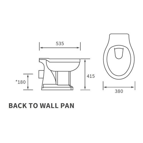 Bluci Sherbourne Back to Wall WC with Soft Close Seat