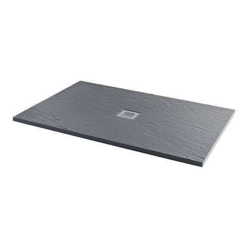 Bluci Slate Effect Ultra-Slim 1000mm Wide Rectangular Shower Tray
