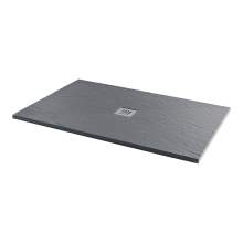 Bluci Slate Effect Ultra-Slim 1000mm Wide Rectangular Shower Tray