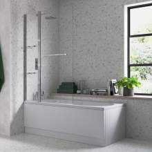 Bluci Two Panel Folding Bath Screen
