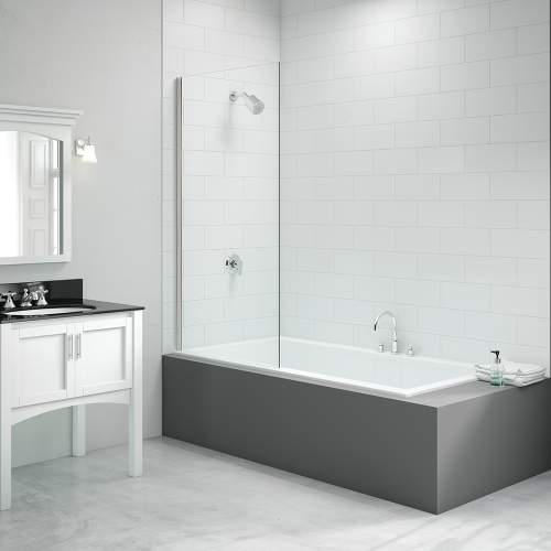 Bluci Single Fixed Square Bath Screen