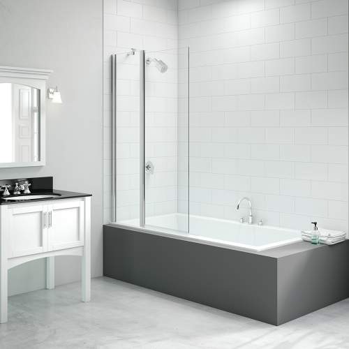 Bluci 2 Panel Square Folding Bath Screen