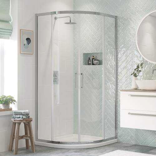 Bluci Flex Framed 2 Door Quadrant Shower Enclosure