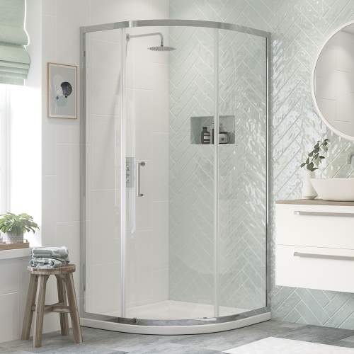 Bluci Flex Framed 1 Door Quadrant Shower Enclosure