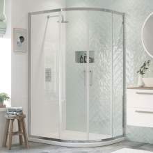 Bluci Flex Framed 2 Door Offset Quadrant Shower Enclosure