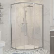 Bluci Classic Framed 2 Door Offest Quadrant Shower Enclosure