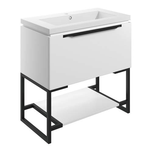 Bluci Framework 815mm 1 Drawer Bathroom Unit with Basin