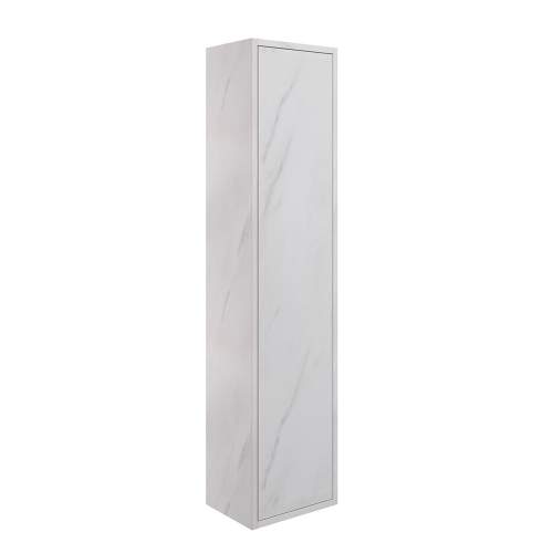 Bluci Perla Single Door Wall Hung Tall Bathroom Unit
