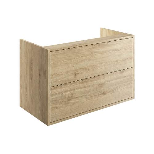 Bluci Perla Two Drawer 900mm Wall Hung Bathroom Basin Unit with No Top