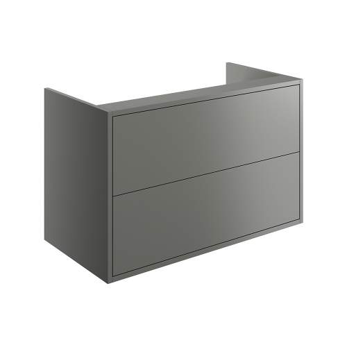 Bluci Perla Two Drawer 900mm Wall Hung Bathroom Basin Unit with No Top