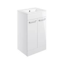 Bluci Volta 510mm Floor Standing 2 Door Bathroom Basin Unit