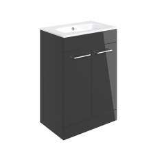 Bluci Volta 610mm Floor Standing 2 Door Bathroom Basin Unit