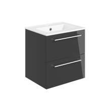 Bluci Volta 510mm Wall Hung 2 Drawer Bathroom Basin Unit