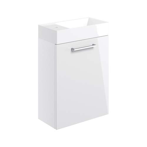 Bluci Volta 410mm Wall Hung 1 Door Bathroom Basin Unit