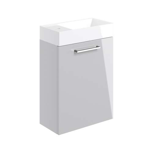 Bluci Volta 410mm Wall Hung 1 Door Bathroom Basin Unit