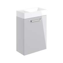 Bluci Volta 410mm Wall Hung 1 Door Bathroom Basin Unit