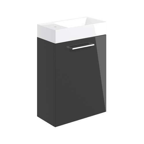 Bluci Volta 410mm Wall Hung 1 Door Bathroom Basin Unit
