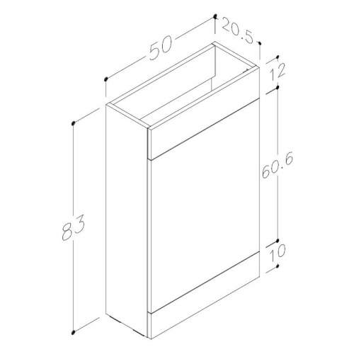 Bluci Venosa L-Shape Bathroom Combination Unit
