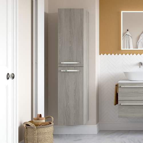 Bluci Morina 2 Door Wall Hung Tall Bathroom Unit
