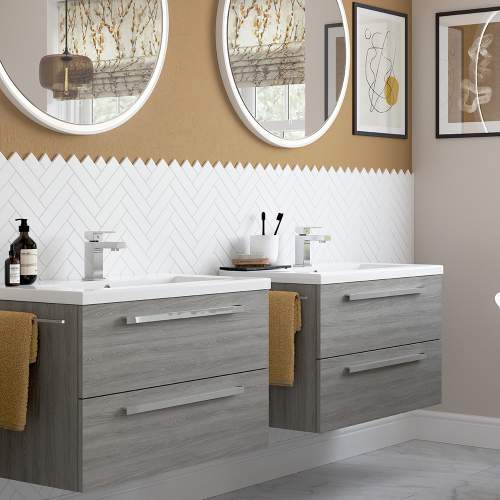 Bluci Morina 815mm Wall Hung Bathroom Basin Unit
