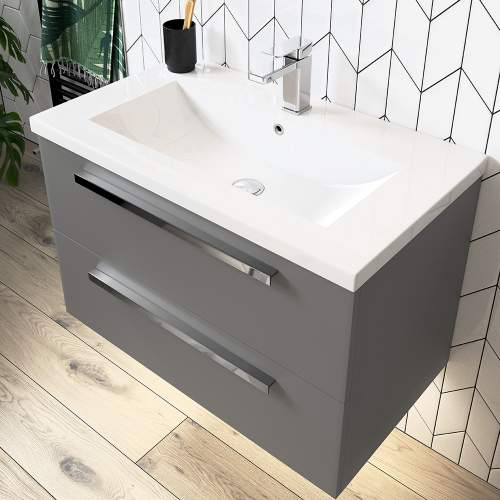 Bluci Morina 815mm Wall Hung Bathroom Basin Unit
