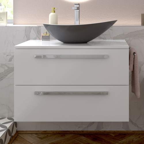 Bluci Morina 615mm Wall Hung Bathroom Basin Unit with No Top