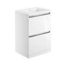 Bluci Carino 615mm 2 Drawer Floor Standing Bathroom Basin Unit