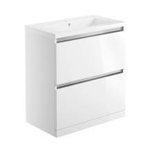 Bluci Carino 815mm 2 Drawer Floor Standing Bathroom Basin Unit
