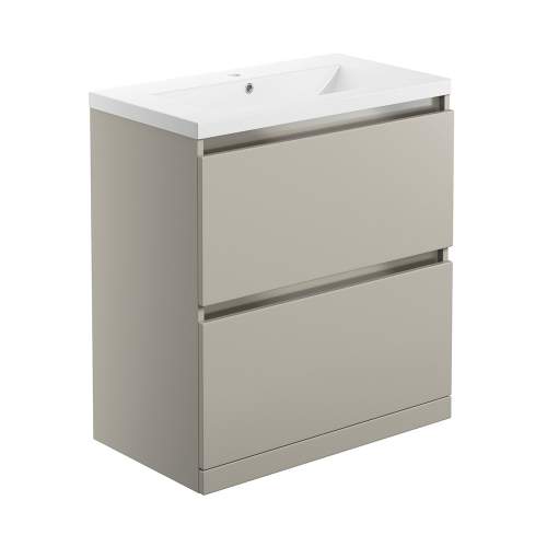 Bluci Carino 815mm 2 Drawer Floor Standing Bathroom Basin Unit
