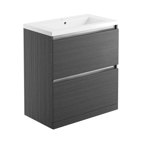Bluci Carino 815mm 2 Drawer Floor Standing Bathroom Basin Unit