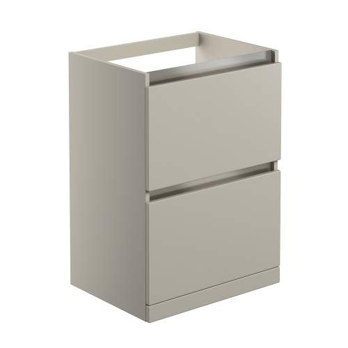 Bluci Carino 600mm 2 Drawer Floor Standing Bathroom Basin Unit with No Top