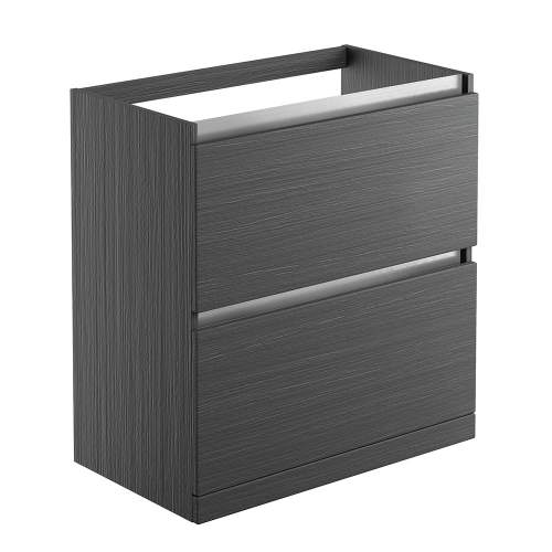 Bluci Carino 815mm 2 Drawer Floor Standing Bathroom Basin Unit with No Top
