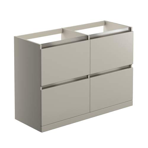 Bluci Carino 1200mm 2 Drawer Floor Standing Bathroom Basin Unit with No Top