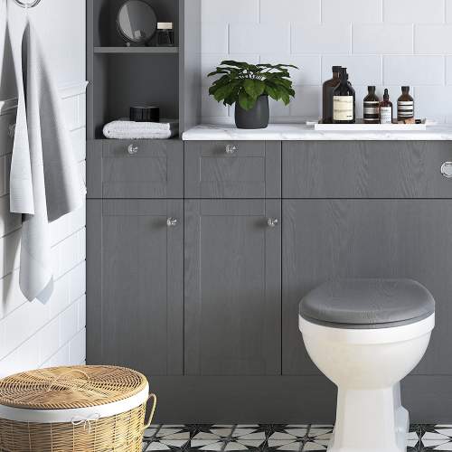 Bluci Benita 300mm 1 Drawer 1 Door Bathroom Base Unit