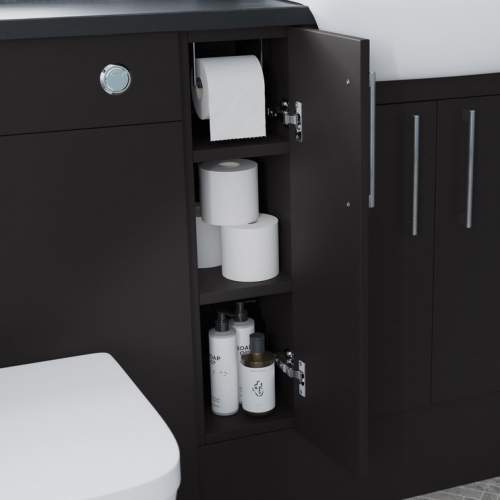 Bluci Alba 200mm Bathroom Toilet Roll Holder Unit