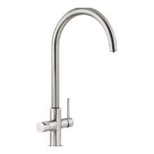 Abode Pronteau Prothia Swan 3 in 1 Kitchen Tap - PT1131 - Brushed