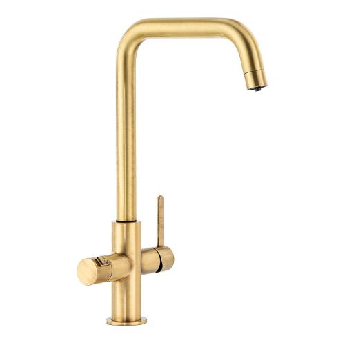 Abode Pronteau Prothia Quad 3 in 1 Instant Hot Water Kitchen Tap - PT1143 - Brushed Brass