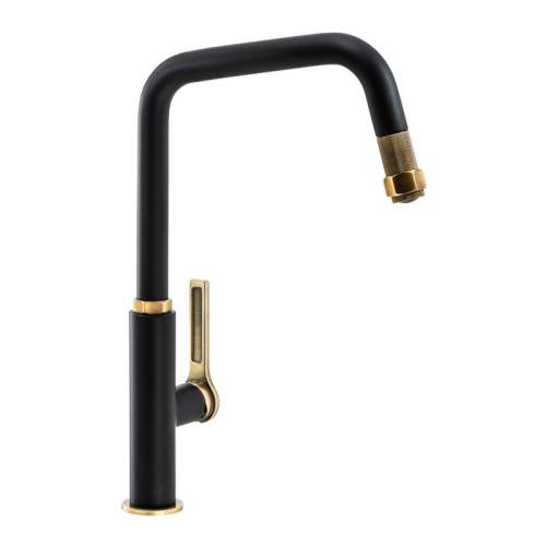Abode HEX Single Lever Pull Out Kitchen Tap AT2181