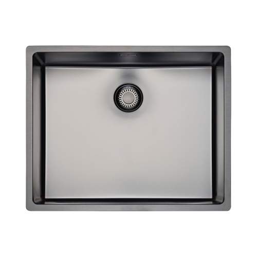 Reginox New York 50x40 Single Bowl Sink in Gunmetal